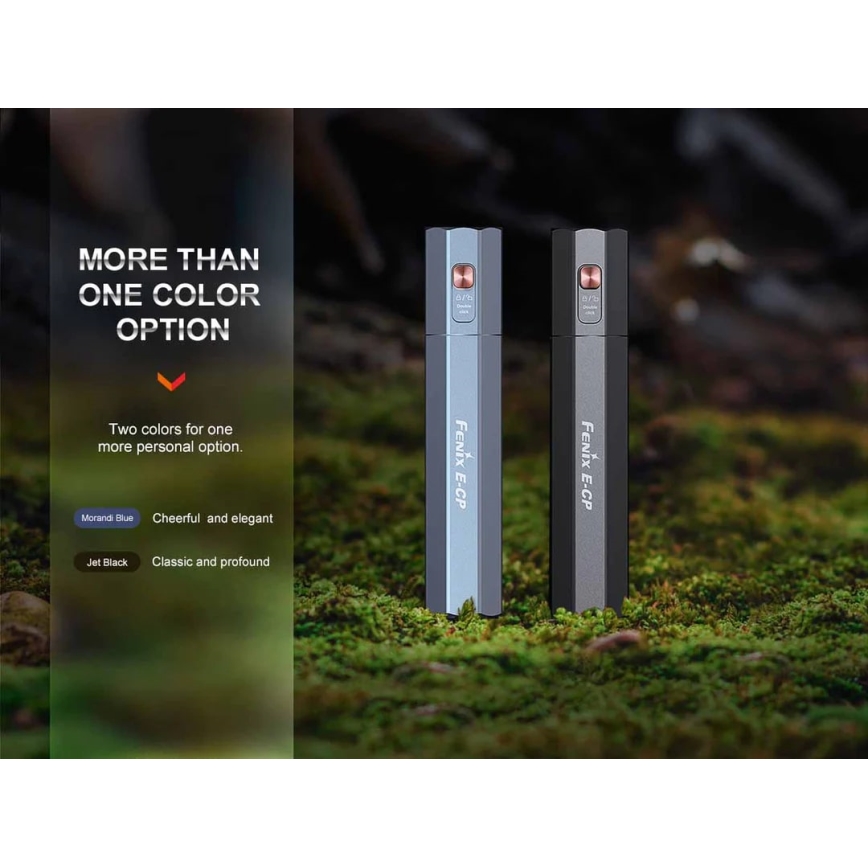Fenix ECPBLUE - Lanterna recarregável LED com uma power bank USB IP68 1600 lm 504 h azul