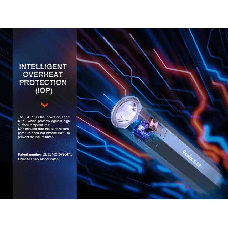 Fenix ECPBLUE - Lanterna recarregável LED com uma power bank USB IP68 1600 lm 504 h azul