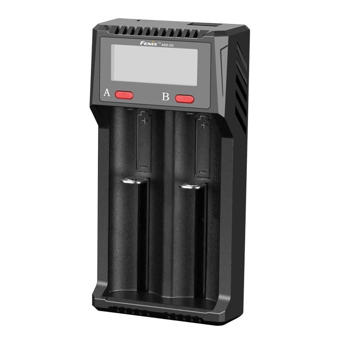 Fenix FENARED2 - Carregador de pilhas 2xLi-ion/AAA/AA/C 5V