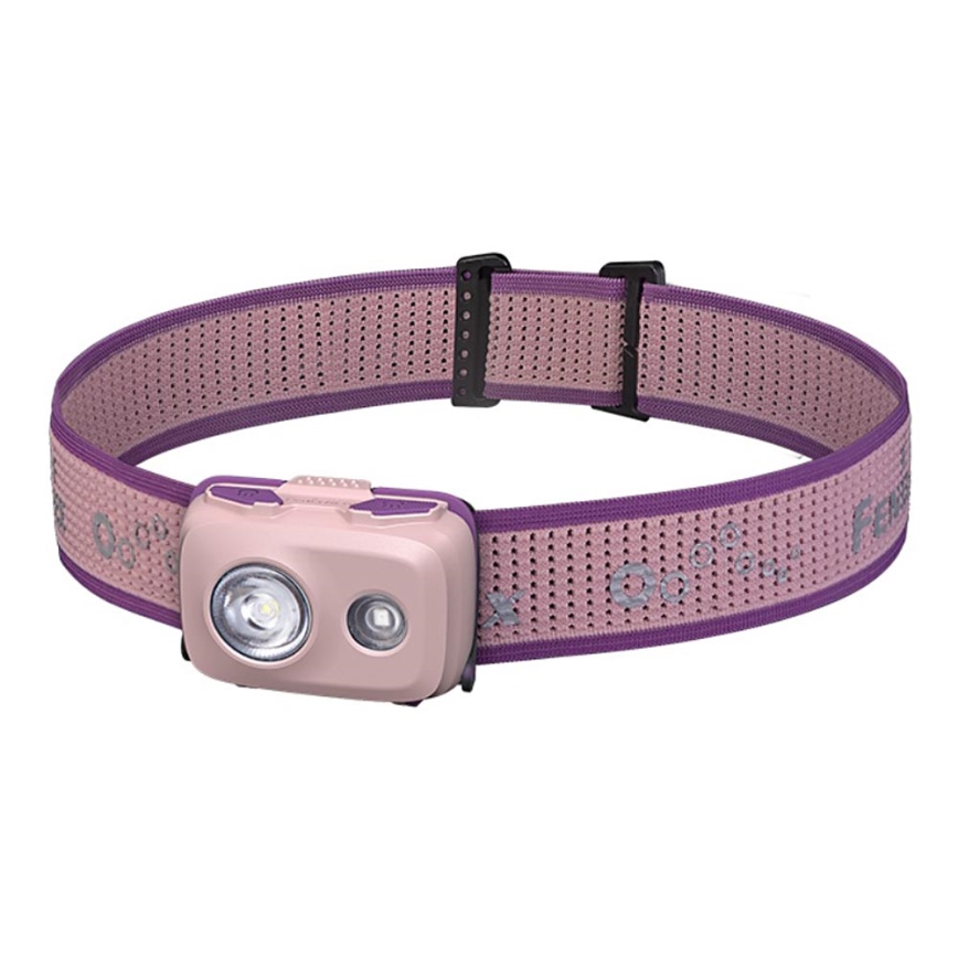 Fenix HL16V2PIN - LED Lanterna de cabeça LED/3xAAA IP66 450 lm 200 h rosa