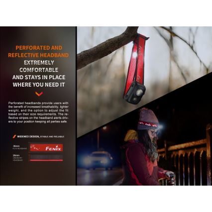 Fenix HL16V2PIN - LED Lanterna de cabeça LED/3xAAA IP66 450 lm 200 h rosa