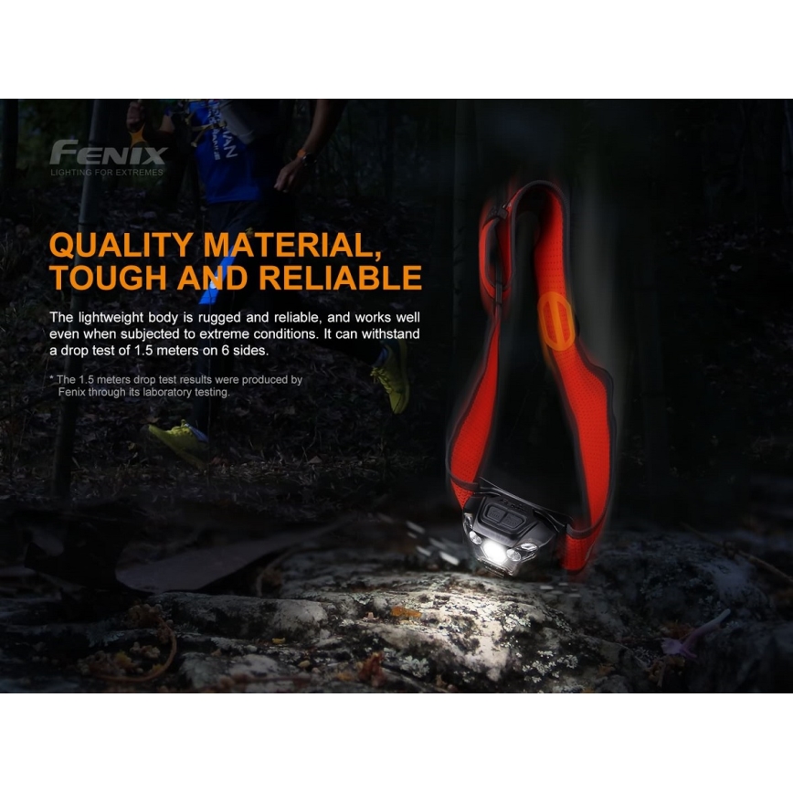 Fenix HL18RTRAIL - Lanterna de cabeça LED recarregável LED/3xAAA IP66 500 lm 300 hrs