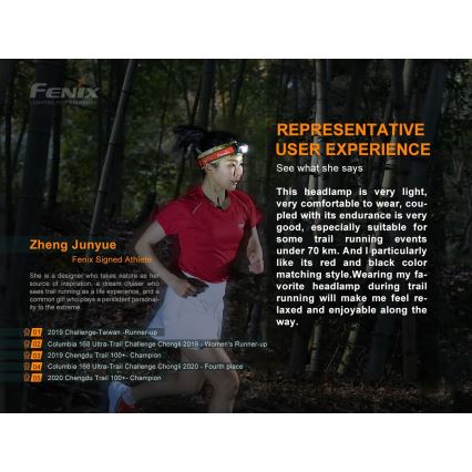 Fenix HL18RTRAIL - Lanterna de cabeça LED recarregável LED/3xAAA IP66 500 lm 300 hrs