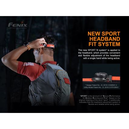 Fenix HL18RTRAIL - Lanterna de cabeça LED recarregável LED/3xAAA IP66 500 lm 300 hrs
