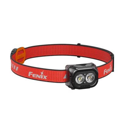 Fenix HL18RTV20BLC - Lanterna de cabeça LED com regulação LED/USB/3xAAA IP66 800 lm 160 h 1900 mAh preto/laranja