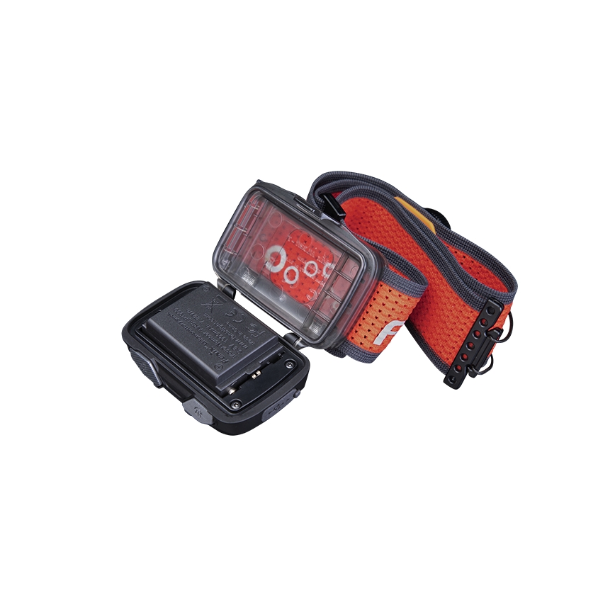 Fenix HL32RTBLCK - Lanterna de cabeça recarregável LED LED/USB IP66 800 lm 300 h preto/laranja