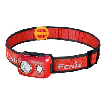 Fenix HL32RTRED - Lanterna de cabeça recarregável LED LED/USB IP66 800 lm 300 h vermelho/laranja