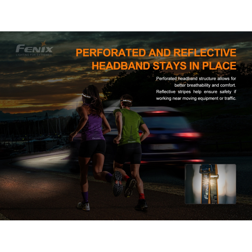 Fenix HM50RV20 - Lanterna de cabeça recarregável LED 3xLED/USB/1xCR123A IP68 700 brilhante 120 h 700 mAh