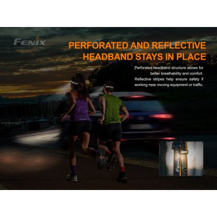 Fenix HM51RV20 - Lanterna de cabeça recarregável LED 3xLED/1xCR123A/USB IP68 700 brilhante 120 h 700 m