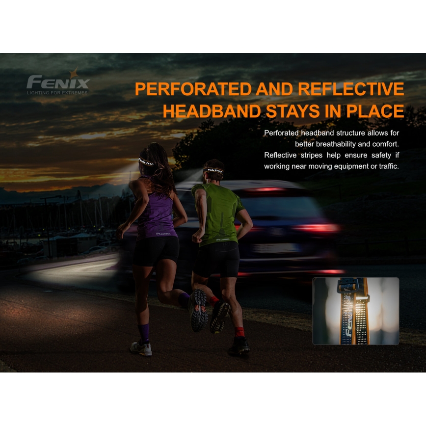 Fenix HM51RV20 - Lanterna de cabeça recarregável LED 3xLED/1xCR123A/USB IP68 700 brilhante 120 h 700 m