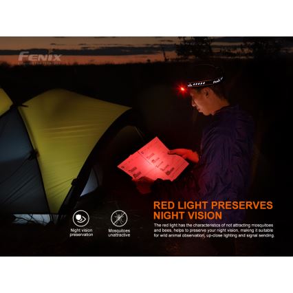 Fenix HM70R - Lanterna de cabeça recarregável LED 4xLED/1x21700 IP68 1600 brilhante 800 h 5000 mAh