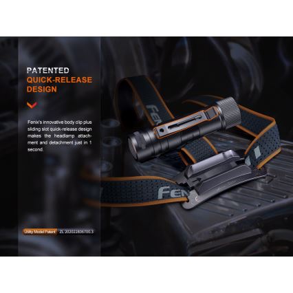 Fenix HM71R - Lanterna de cabeça recarregável LED LED/USB IP68 2700 lm 400 h