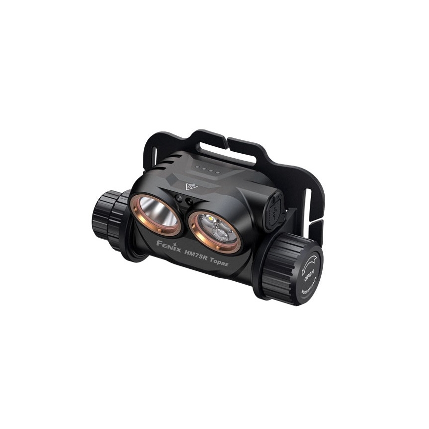 Fenix HM75RTOPAZ - Luz de cabeça LED regulável LED/USB IP68 1600 lm 210 h