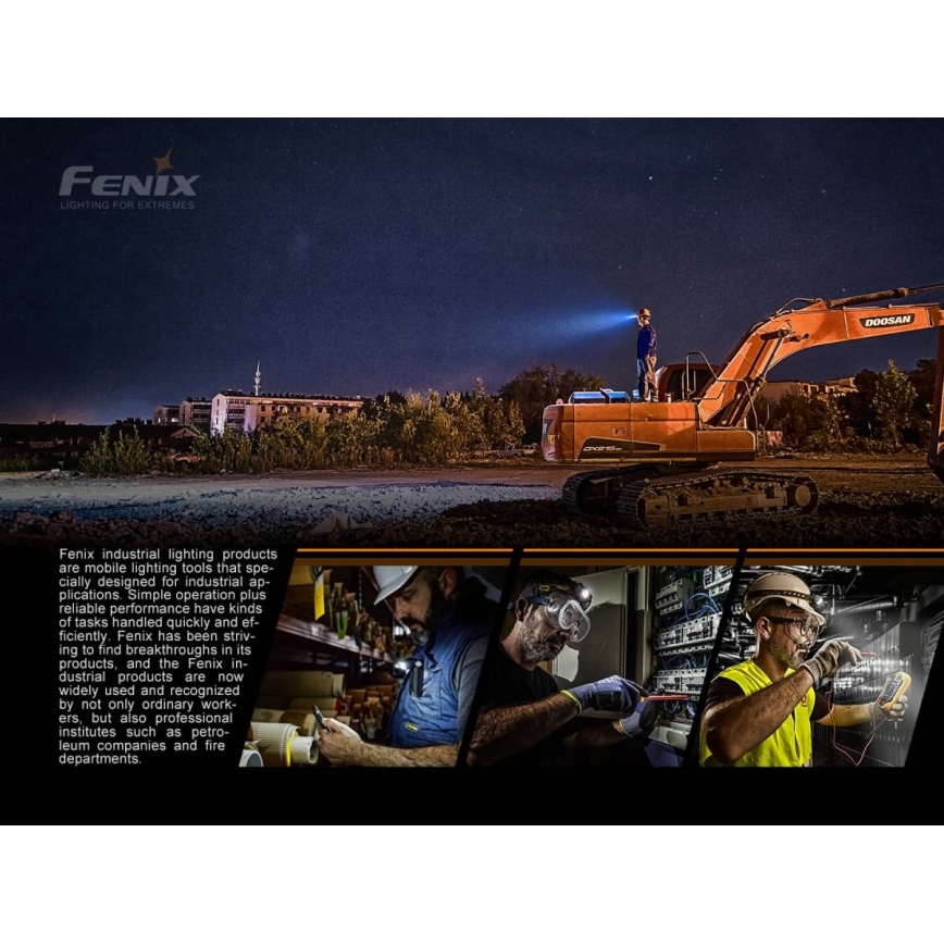 Fenix HP25RV20- Lanterna de cabeça recarregável com regulação LED3xLeaED/1x21700 IP66 1600 lm 800 h
