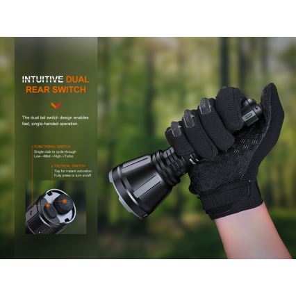 Fenix HT18R - Lanterna LED com regulação LED/1x21700 IP68 2800 Eu 42 h 5000 mAh