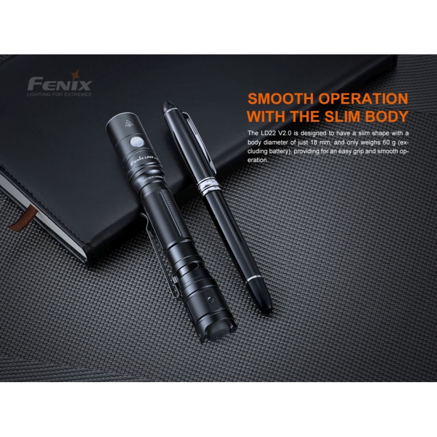 Fenix LD22V20 - Lanterna LED Recarregável LED/USB IP66 800 lm 220 hrs