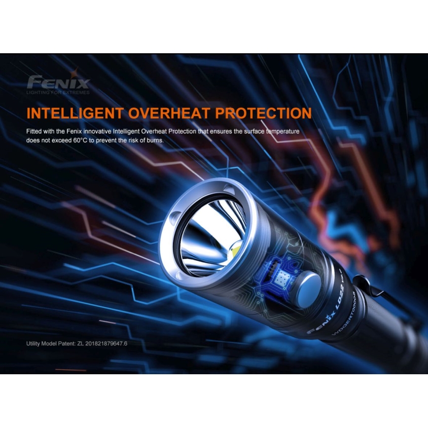 Fenix LD22V20 - Lanterna LED Recarregável LED/USB IP66 800 lm 220 hrs