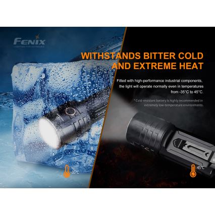 Fenix LR35R - Lanterna recarregável LED 6xLED/2x21700 IP68 10000 lm 80 hrs