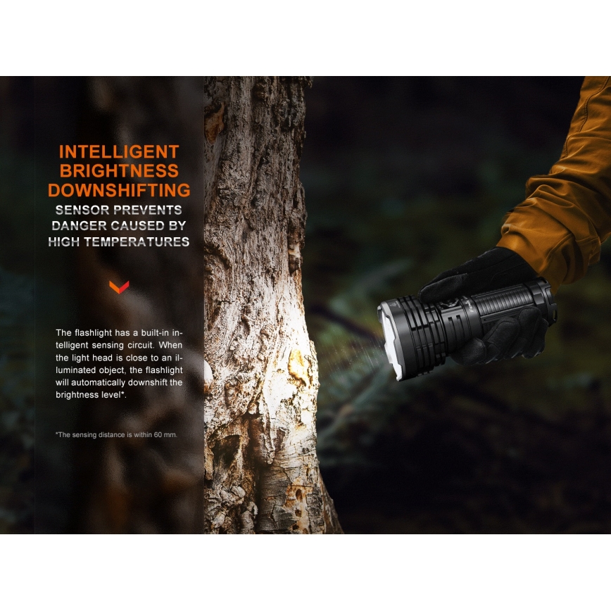 Fenix LR40RV20 - Lanterna recarregável LED LED/USB IP68 15000 lm 177 h