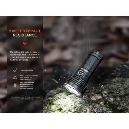 Fenix LR40RV20 - Lanterna recarregável LED LED/USB IP68 15000 lm 177 h