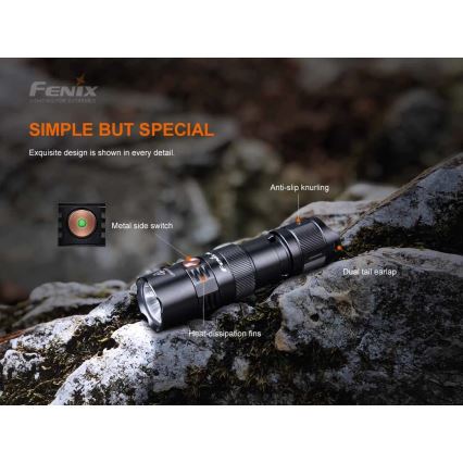 Fenix PD25R - Lanterna recarregável LED LED/USB/1xCR123A IP68 800 lm 70 h 700 mAh