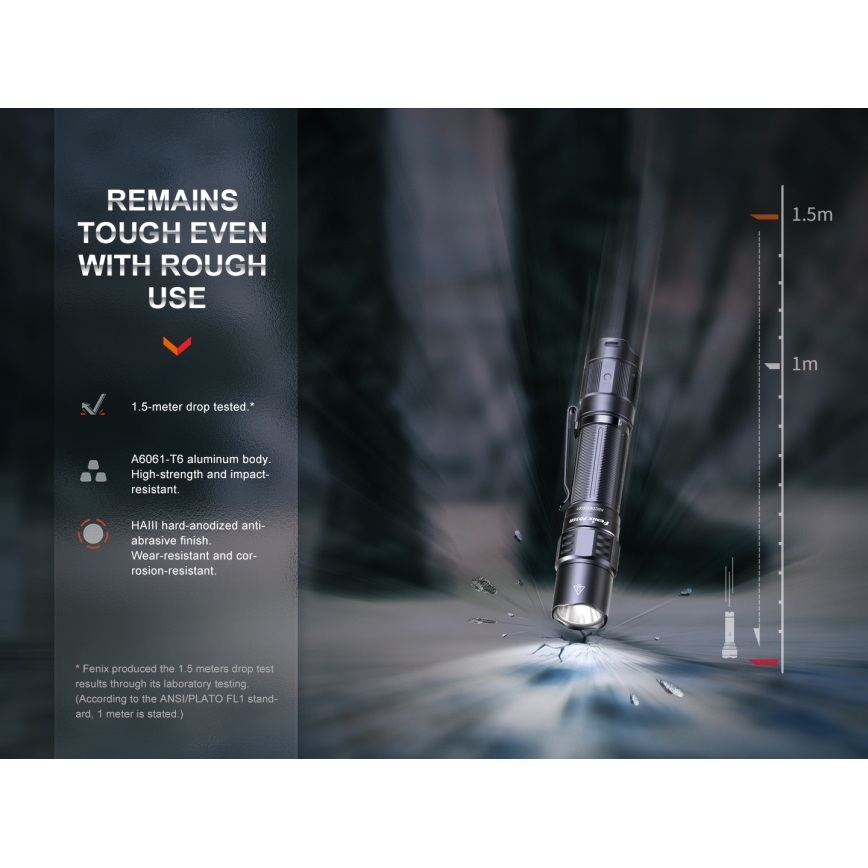 Fenix PD35R - Lanterna recarregável LED/USB/2xCR123A IP68 1700 lm 100 h 3400 mAh