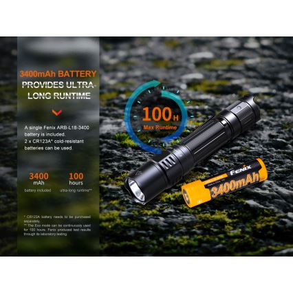Fenix PD35R - Lanterna recarregável LED LED/USB/2xCR123A IP68 1700 lm 100 h 3400 mAh