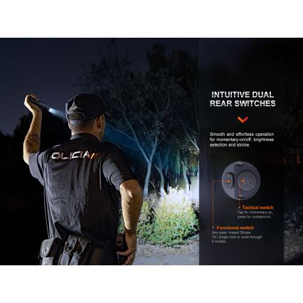 Fenix PD36RPRO - Lanterna tática recarregável LED LED/USB IP68 2800 lm 42 h