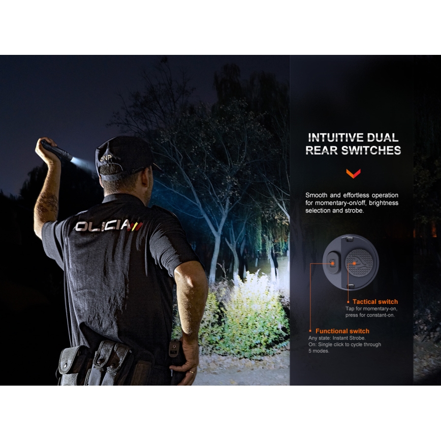 Fenix PD36RPRO - Lanterna tática recarregável LED LED/USB IP68 2800 lm 42 h