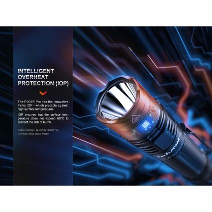 Fenix PD36RPRO - Lanterna tática recarregável LED LED/USB IP68 2800 lm 42 h