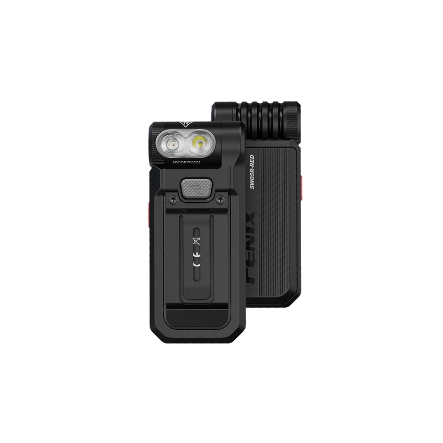 Fenix SW05RREDBLC - LED Regulação recarregável lanterna LED/USB IPX6 150 Eu 49 h preto