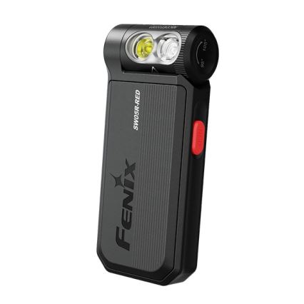 Fenix SW05RREDBLC - LED Regulação recarregável lanterna LED/USB IPX6 150 Eu 49 h preto