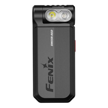 Fenix SW05RREDBLC - LED Regulação recarregável lanterna LED/USB IPX6 150 Eu 49 h preto