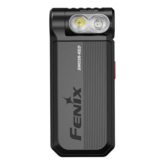 Fenix SW05RREDBLC - LED Regulação recarregável lanterna LED/USB IPX6 150 Eu 49 h preto