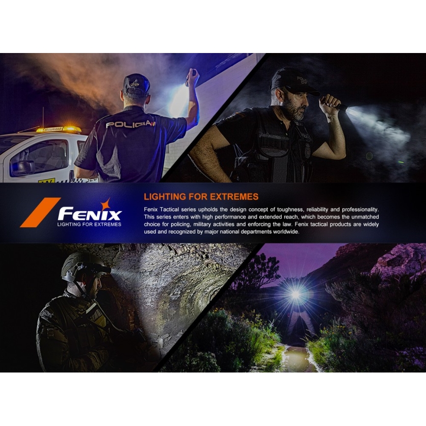 Fenix SW05RUVBLC - Lanterna LED com regulação LED/USB IPX6 150 lm 49 h 700 mAh preto
