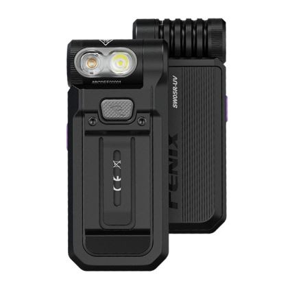 Fenix SW05RUVBLC - Lanterna LED com regulação LED/USB IPX6 150 lm 49 h 700 mAh preto