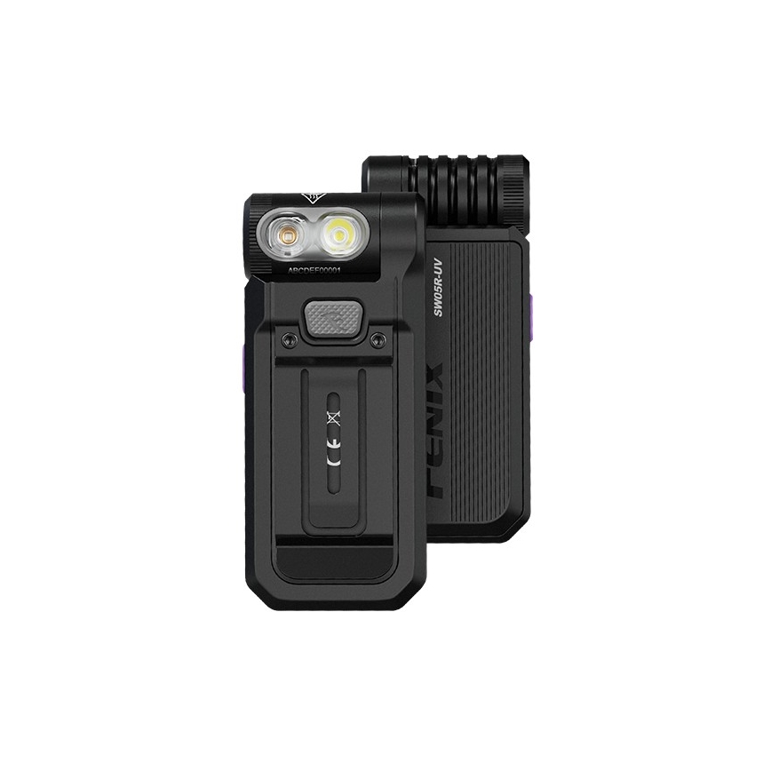Fenix SW05RUVBLC - Lanterna LED com regulação LED/USB IPX6 150 lm 49 h 700 mAh preto