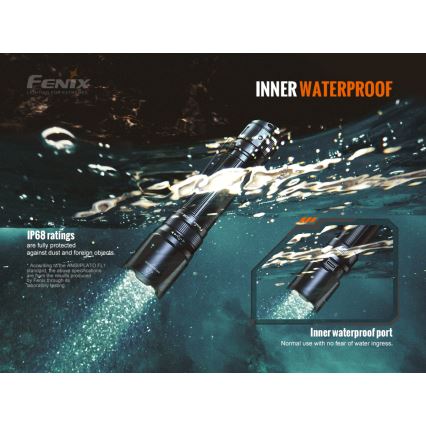 Fenix TK20RV20 - Lanterna LED táctica recarregável LED/USB IP68 3000 lm 48 h