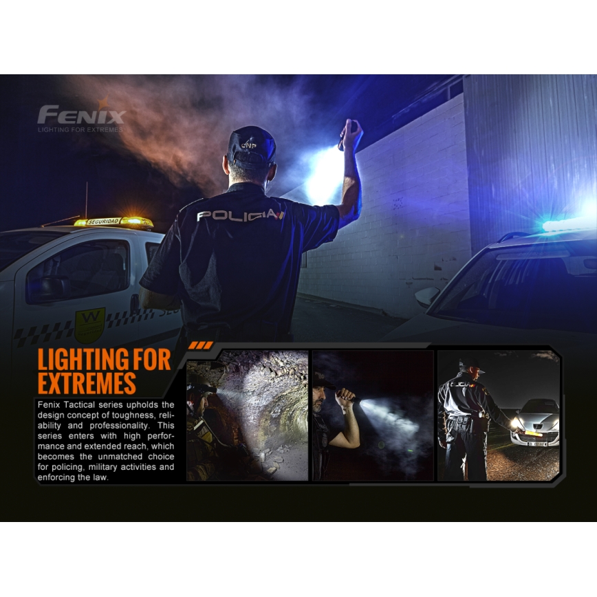 Fenix TK20RV20 - Lanterna LED táctica recarregável LED/USB IP68 3000 lm 48 h