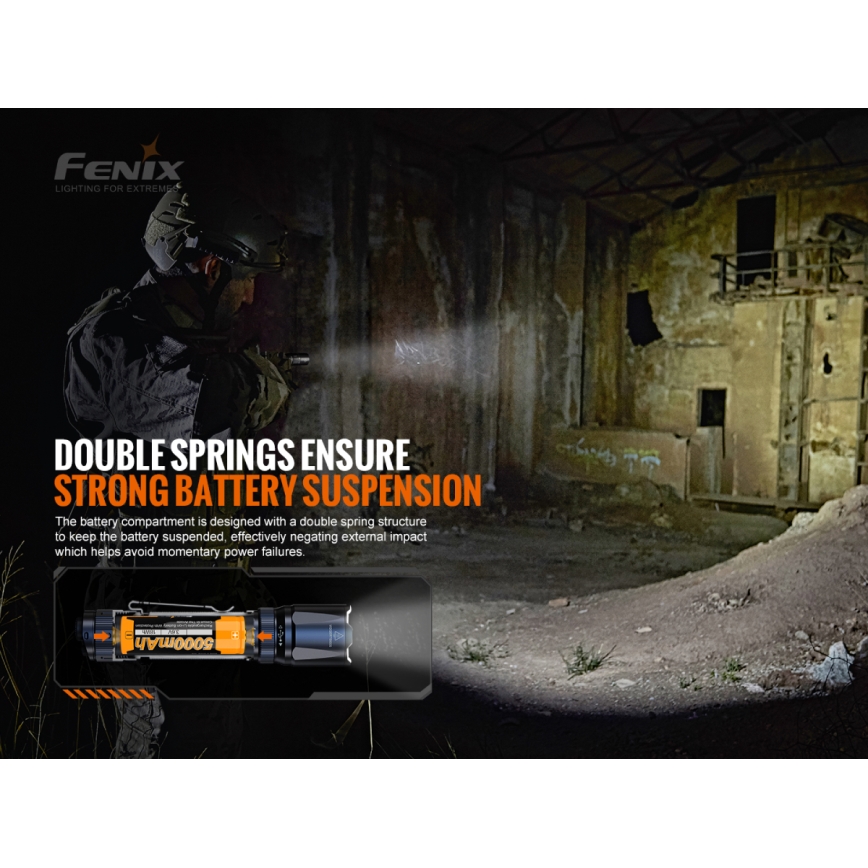 Fenix TK20RV20 - Lanterna LED táctica recarregável LED/USB IP68 3000 lm 48 h