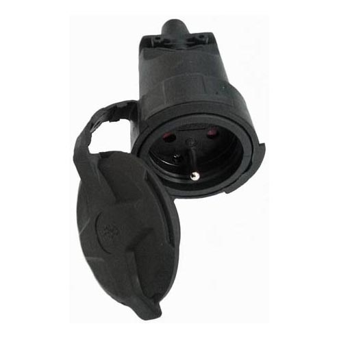Ficha de borracha 230V/16A IP65