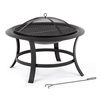 Fieldmann - Anel de fogueira portátil com grelha d. 74 cm