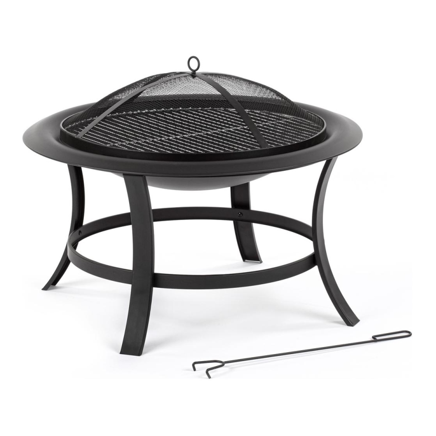 Fieldmann - Anel de fogueira portátil com grelha d. 74 cm
