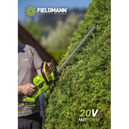 Fieldmann - Aparador de sebes sem fios 20V