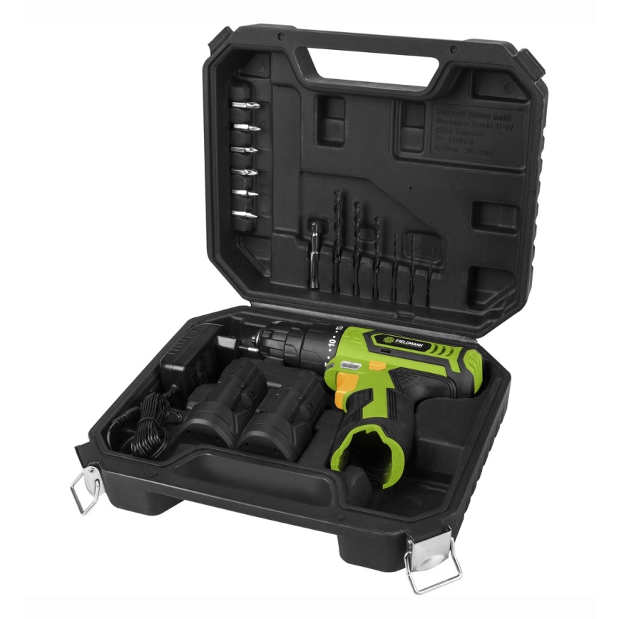 Fieldmann - Berbequim sem fio com acessórios 12V 1300 mAh
