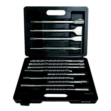 Fieldmann - Conjunto de brocas e talhadeiras SDS 13 pcs