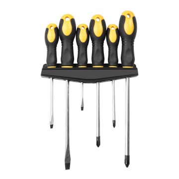 Fieldmann - Conjunto de chave de fendas com suporte 6 pcs