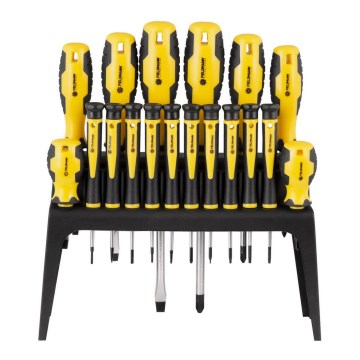 Fieldmann - Conjunto de chaves de fendas com um suporte 18 pcs