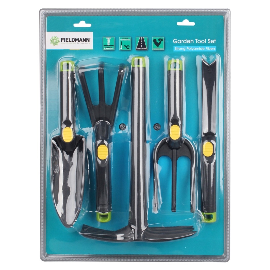 Fieldmann - Conjunto de ferramentas de jardinagem 5 pcs