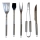 Fieldmann - Ferramentas de grelhar 5 pcs aço inoxidável